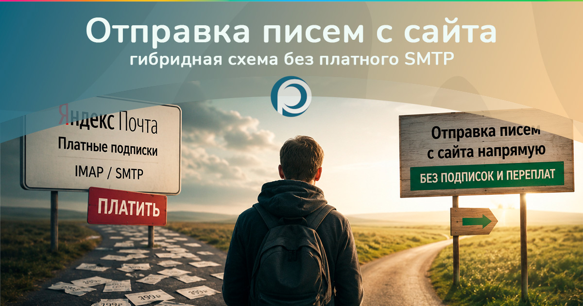 Настройка отправки писем с сайта в 2026